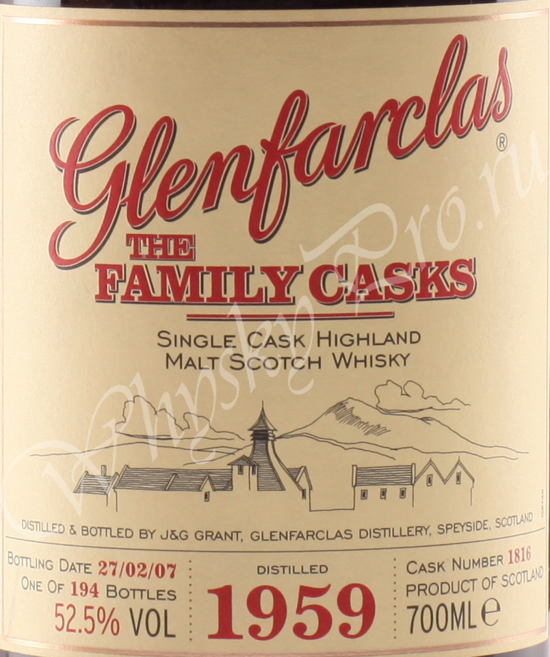Glenfarclas 1959 year