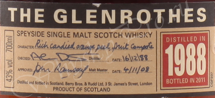 Glenrothes 1988 year