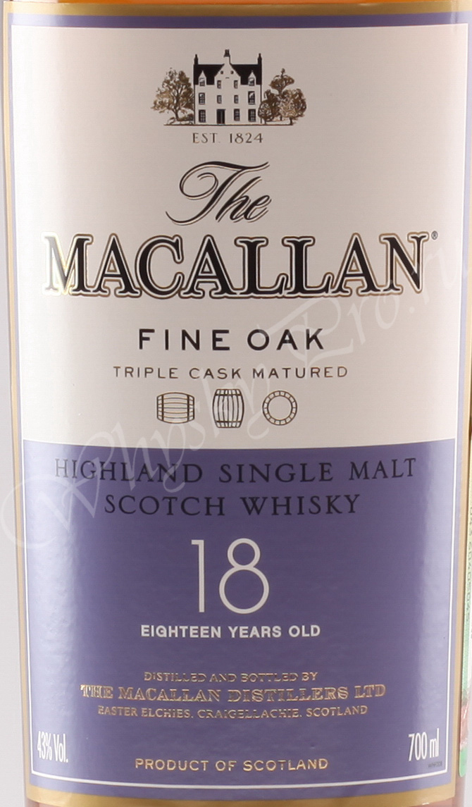Macallan 18 years Fine Oak 