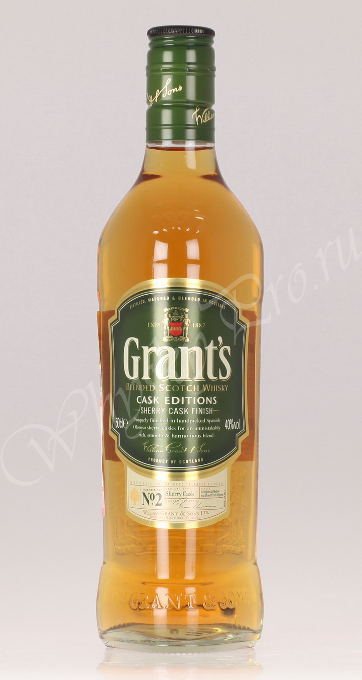 Шотландский виски Грантс Шерри Каск виски Grants Cherry Cask 0.5