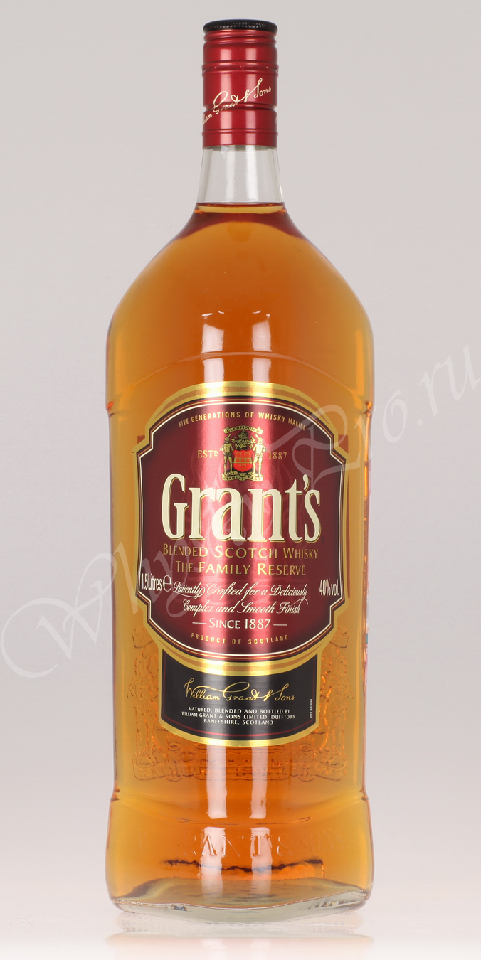 Виски Шотландский виски Грантс Фамили Резерв виски Grants Family Reserve 1.5 l