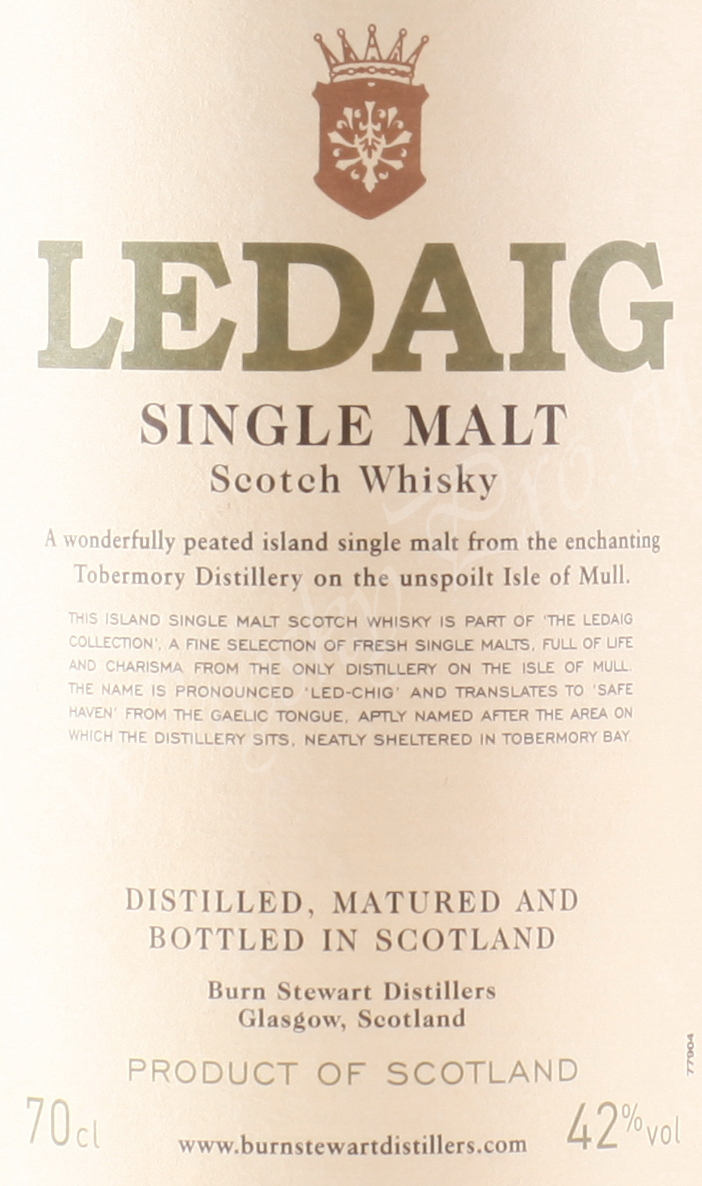 Шотландский виски Ледчиг Сингл Молт виски Ledaig Single Malt