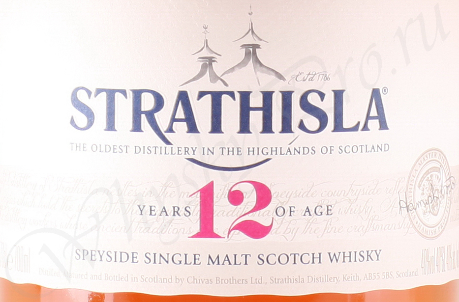 Шотландский виски Стратайла 12 лет виски Strathisla Single Malt 12 years old
