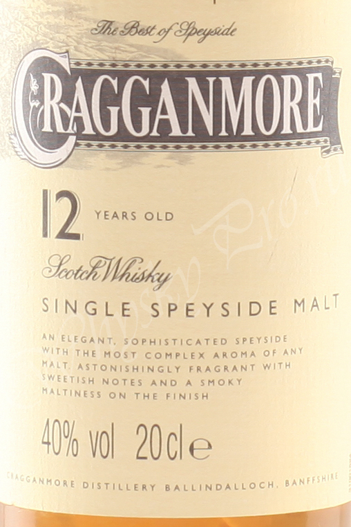 виски Краганмор 12 лет 0.2 л. Шотландский виски Cragganmore 12 years 0.7 l