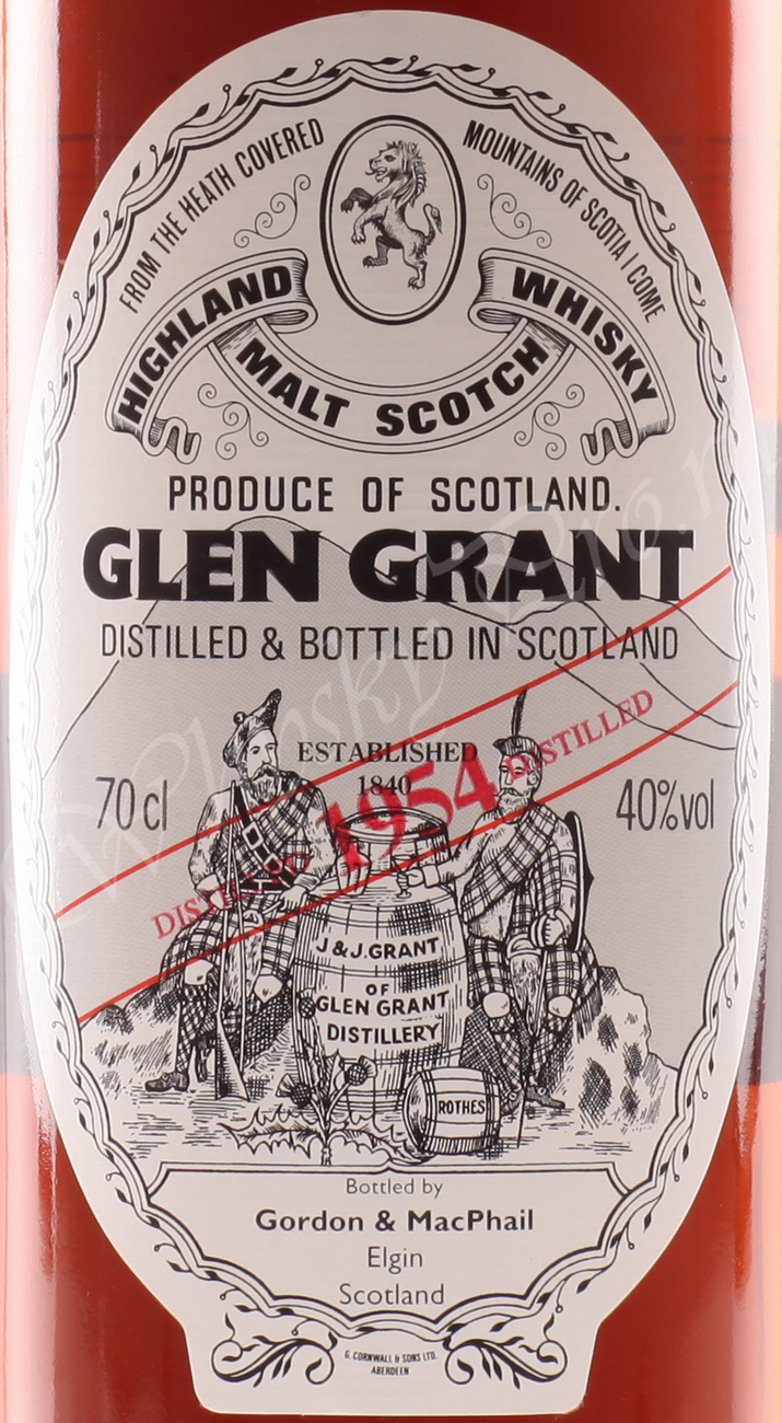 Виски односолодовый Глен Грант 1954 года Виски Glen Grant 1954
