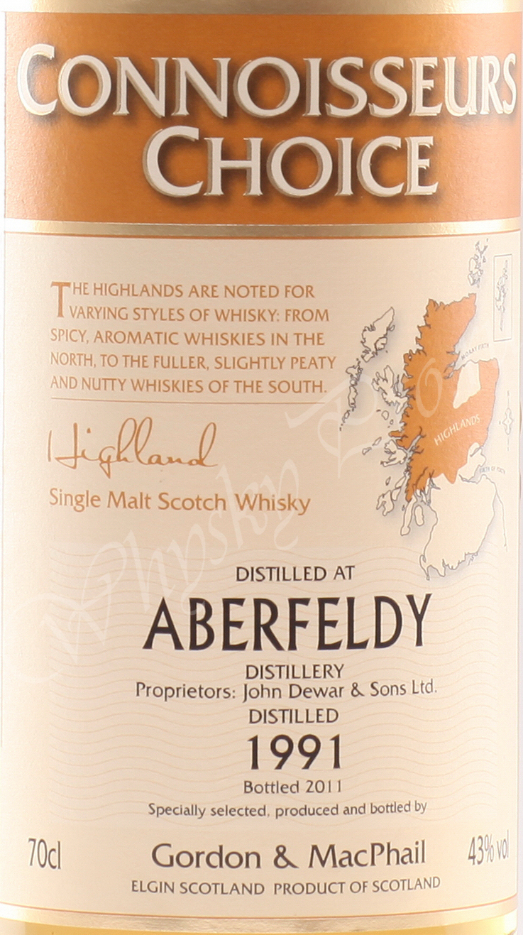 Aberfeldy 1991 year 43% / Gordon & Macphail