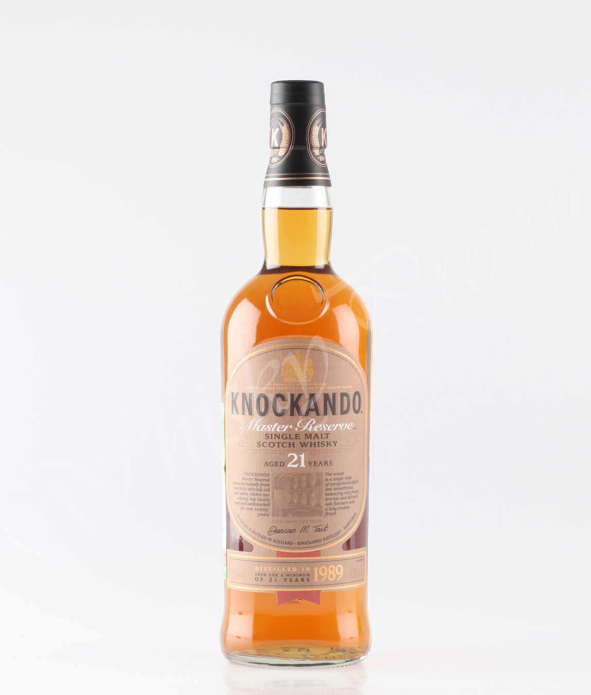 Knockando 21 years 1989 с двумья бокалами