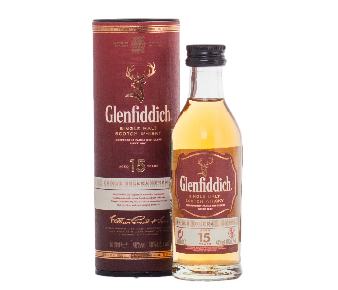 Glenfiddich 15 years виски Гленфиддик 15 лет 0.05 л