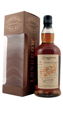Шотландский виски скотч Лонгроу 10 лет виски Longrow 55.6 Vol