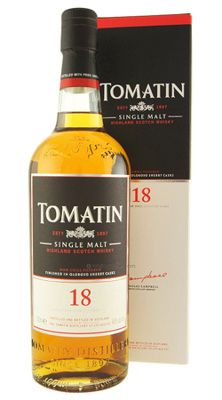 Шотландский виски Томатин 43 градуса 18 лет виски Tomatin 43 Vol 18 years