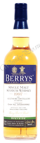 Виски шотландский Олтмор 1997 года виски Berrys Aultmore 1997